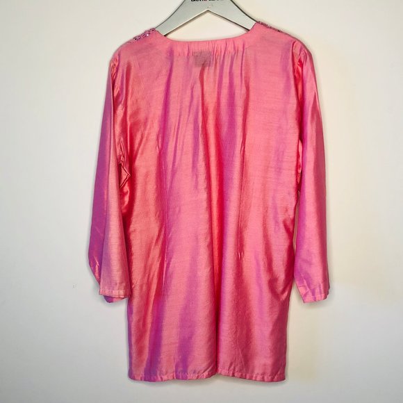 NWOT Stunning Hand Crafted Indian Tunic - Picture 5 of 5